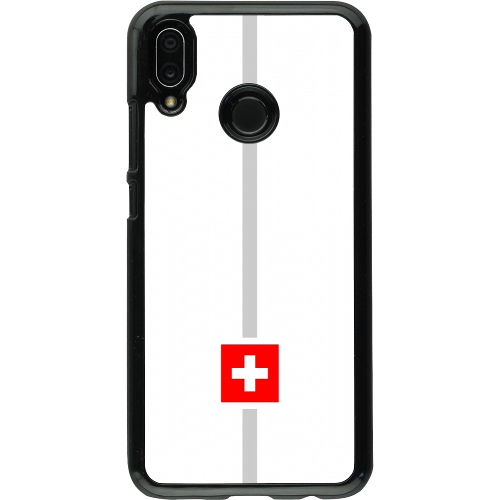 Huawei P20 Lite Case Hülle - Kanton CH weiss