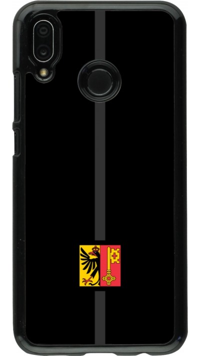 Huawei P20 Lite Case Hülle - Kanton GE schwarz