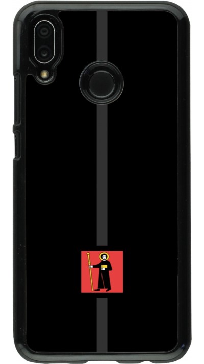 Huawei P20 Lite Case Hülle - Kanton GL schwarz