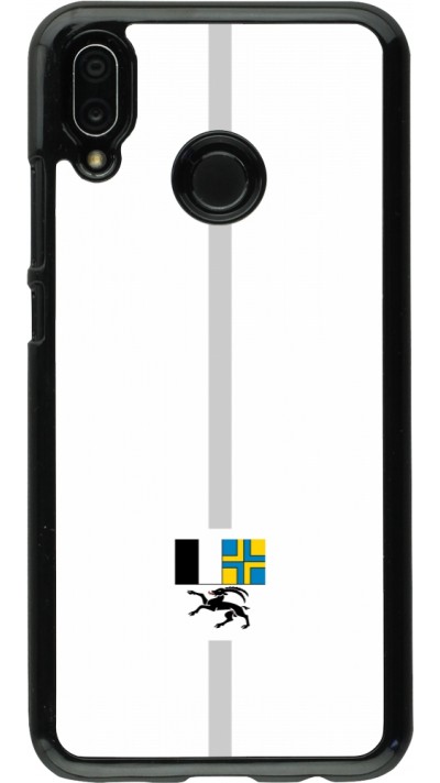 Huawei P20 Lite Case Hülle - Kanton GR weiss
