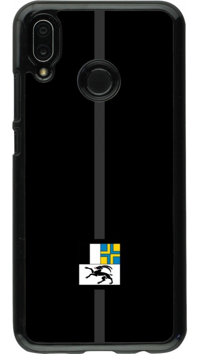 Huawei P20 Lite Case Hülle - Kanton GR schwarz