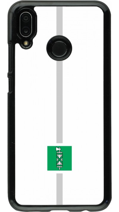 Huawei P20 Lite Case Hülle - Kanton SG weiss