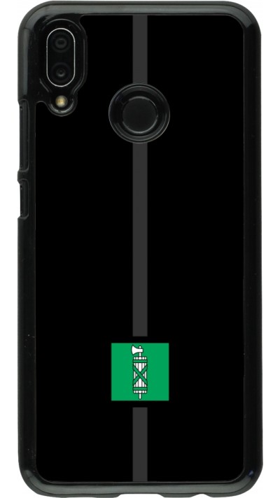 Huawei P20 Lite Case Hülle - Kanton SG schwarz