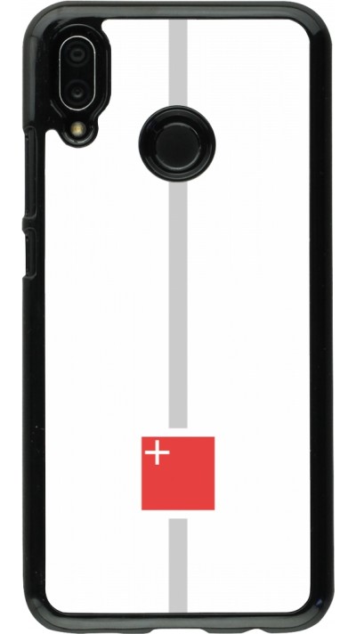 Huawei P20 Lite Case Hülle - Kanton SZ weiss