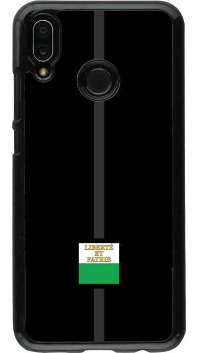 Huawei P20 Lite Case Hülle - Kanton VD schwarz