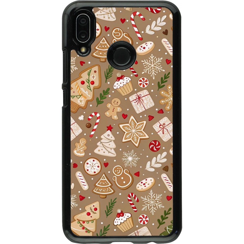 Coque Huawei P20 Lite - Christmas 25 Pattern Ginger Cookie