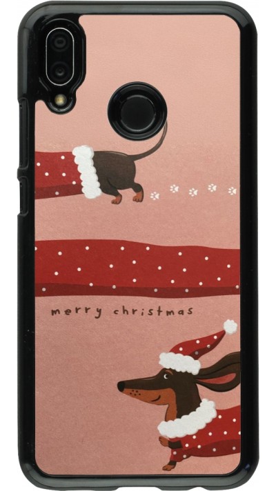 Coque Huawei P20 Lite - Christmas 25 Teckel Merry Xmas