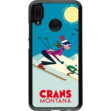 Huawei P20 Lite Case Hülle - Crans-Montana Ski Downhill