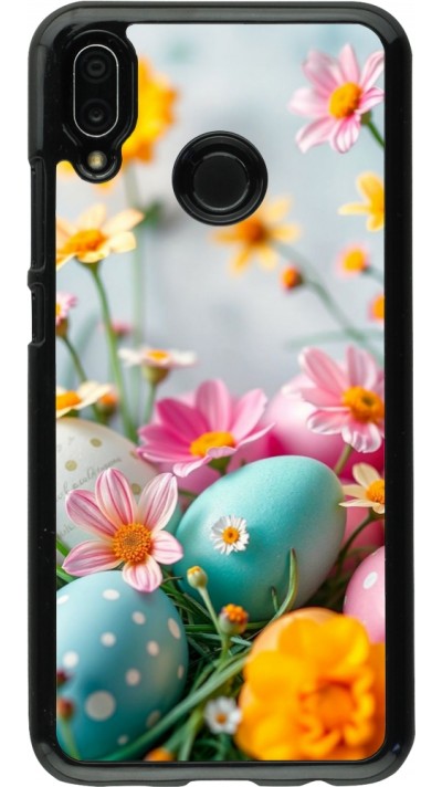 Coque Huawei P20 Lite - Easter 2026 Eggs with flowers