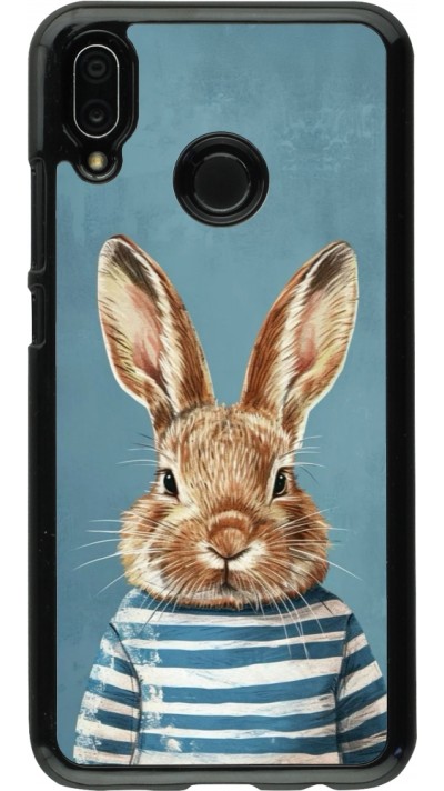 Coque Huawei P20 Lite - Easter 2026 Rabbit navy