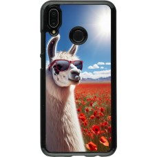 Huawei P20 Lite Case Hülle - Lama Chic in Mohnblume