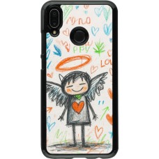 Huawei P20 Lite Case Hülle - Little Angel Sketch Love