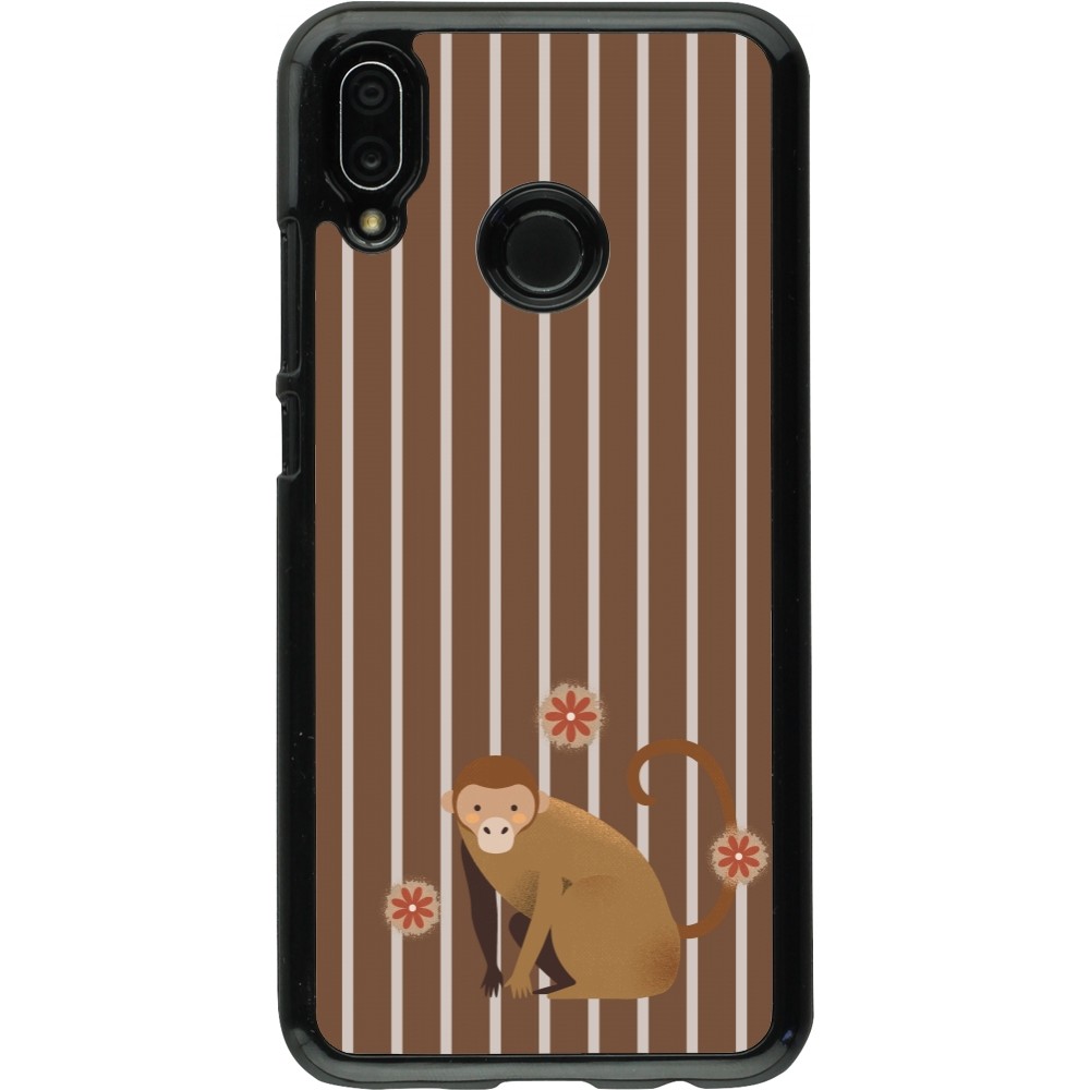 Huawei P20 Lite Case Hülle - Monkey with stripes