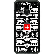 Huawei P20 Lite Case Hülle - Poya Schweiz 3 schwarz