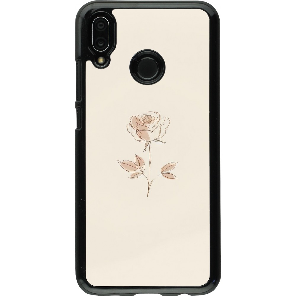 Huawei P20 Lite Case Hülle - Rosa Sand Minimalistisch