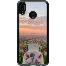 Coque Huawei P20 Lite - Cow with tulips 2026
