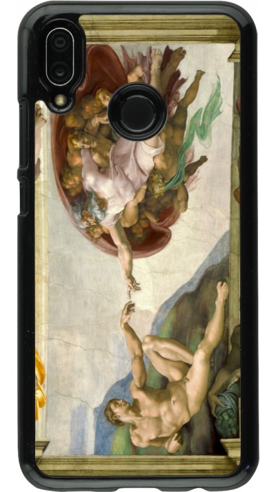 Coque Huawei P20 Lite - Tableau art - La Création d’Adam - Michel-Ange