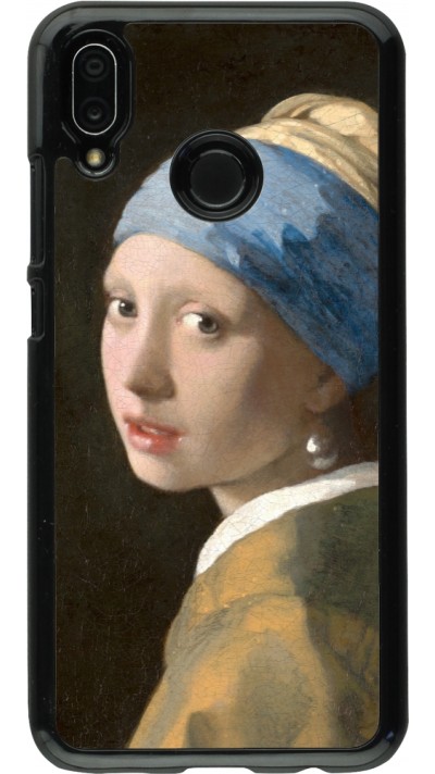 Coque Huawei P20 Lite - Tableau art - La Jeune fille à la perle - Johannes Vermeer