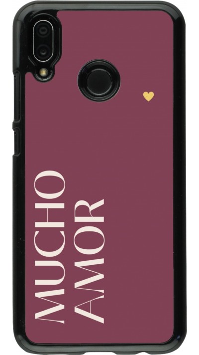 Huawei P20 Lite Case Hülle - Valentine 2024 mucho amor rosado