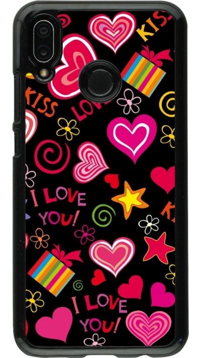 Huawei P20 Lite Case Hülle - Valentine 2023 love symbols