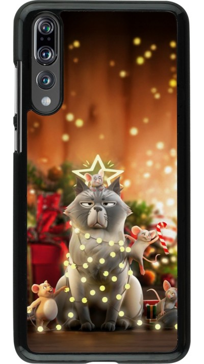 Huawei P20 Pro Case Hülle - Christmas 25 Xmas Cat