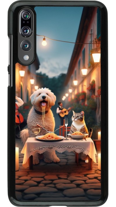 Coque Huawei P20 Pro - Valentine 2024 Dog & Cat Candlelight