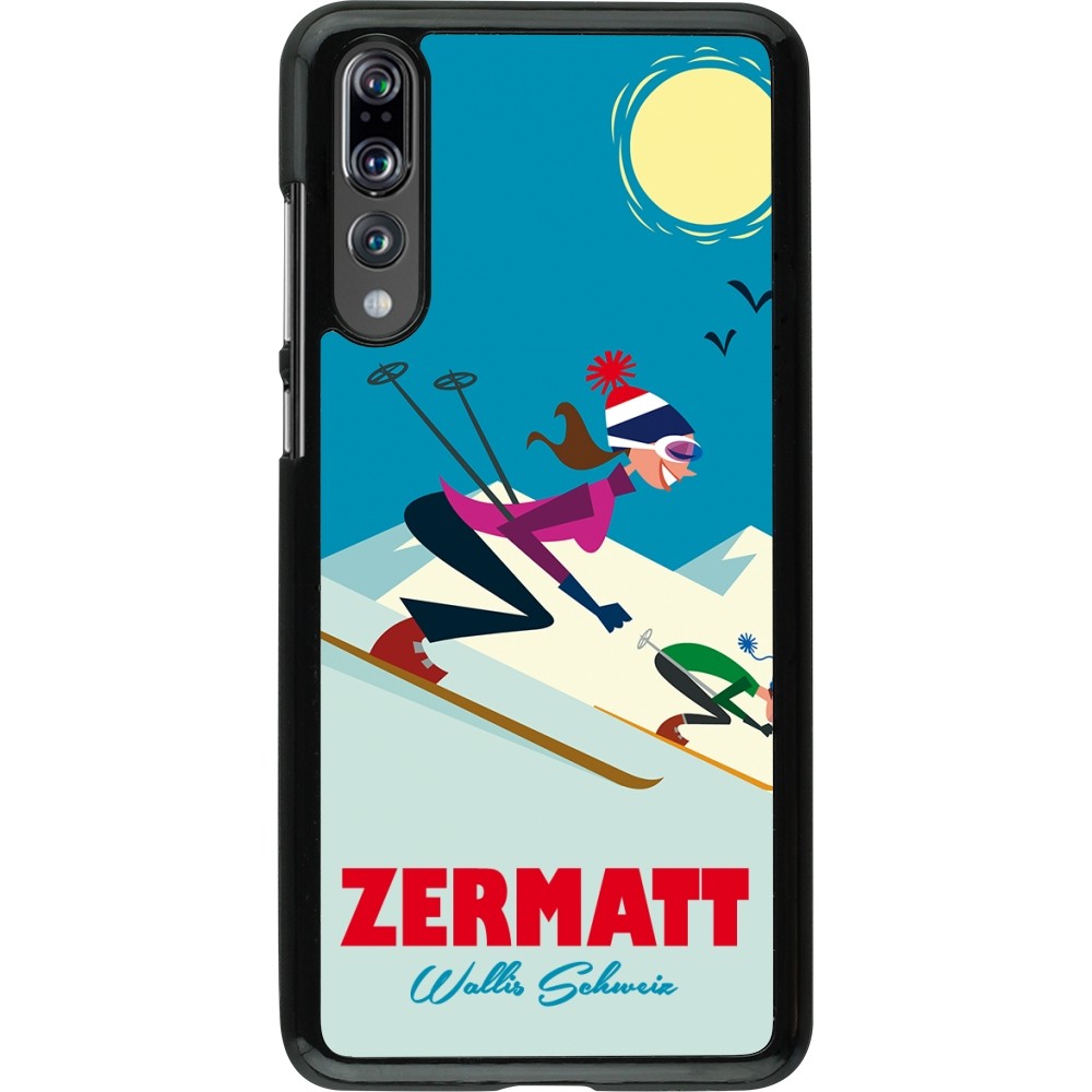 Coque Huawei P20 Pro - Zermatt Ski Downhill