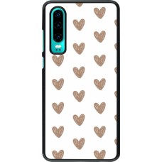 Huawei P30 Case Hülle - Autumn 2024 brown hearts
