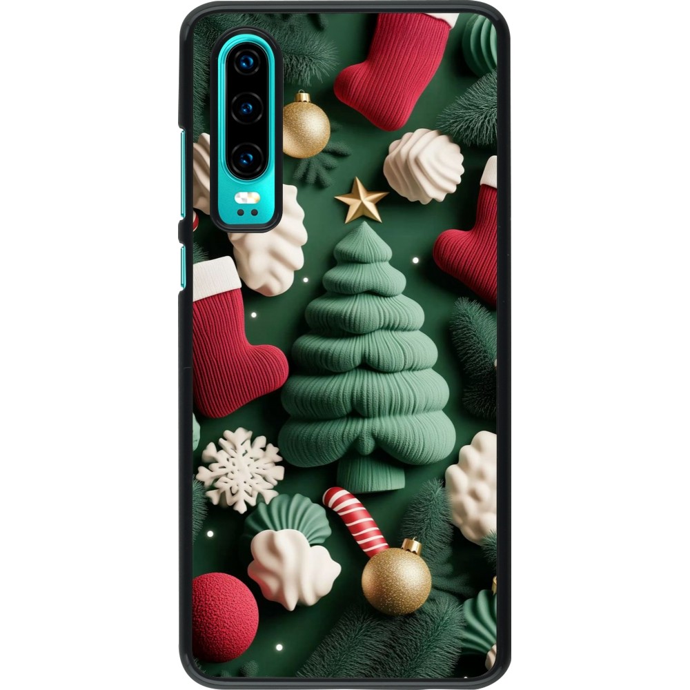 Coque Huawei P30 - Christmas 25 Christmas textiles