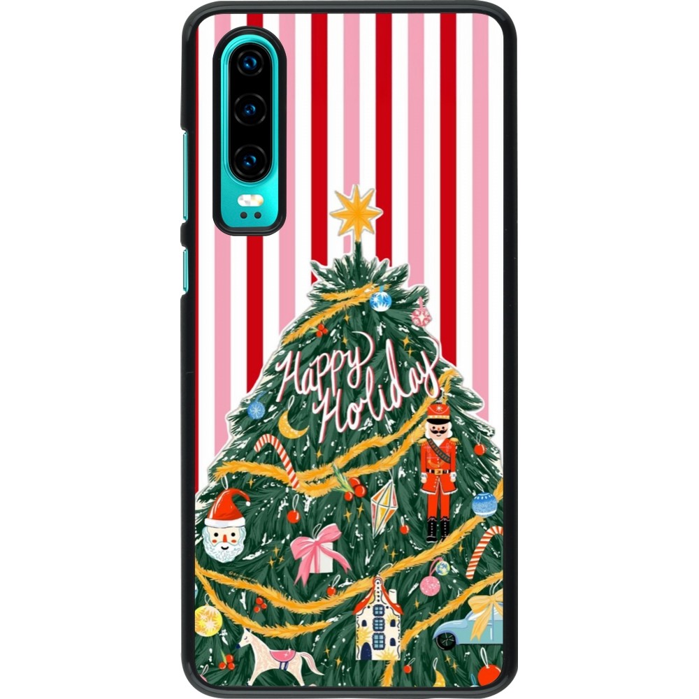 Coque Huawei P30 - Christmas 25 Happy Holiday
