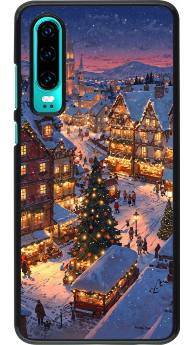 Coque Huawei P30 - Christmas 25 Xmas Village