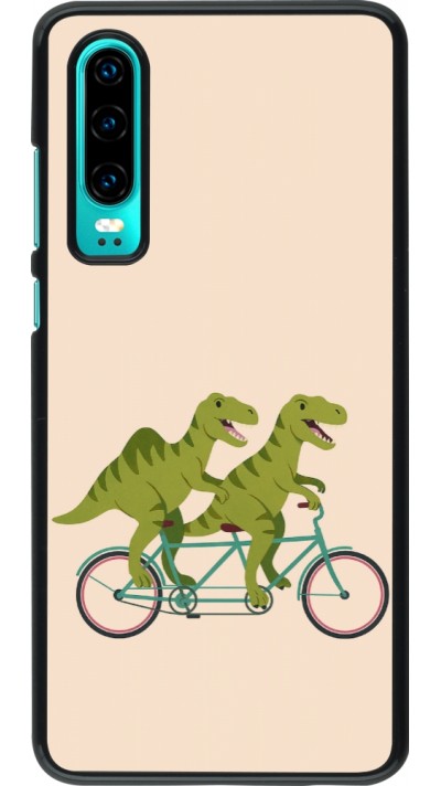Coque Huawei P30 - Dinosaurs on bikes 2026