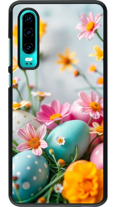 Coque Huawei P30 - Easter 2026 Eggs with flowers