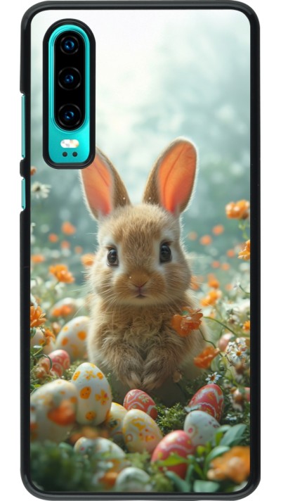 Coque Huawei P30 - Easter 2026 Rabbit in the garden