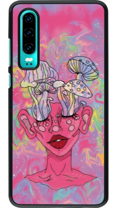 Coque Huawei P30 - Psychedelic pink mushroom