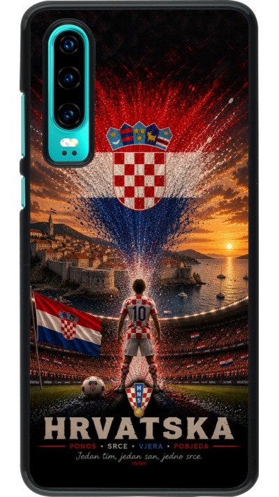 Coque Huawei P30 - Football Croatie splash 2026
