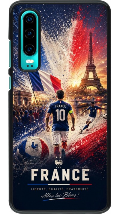 Coque Huawei P30 - Football France splash 2026