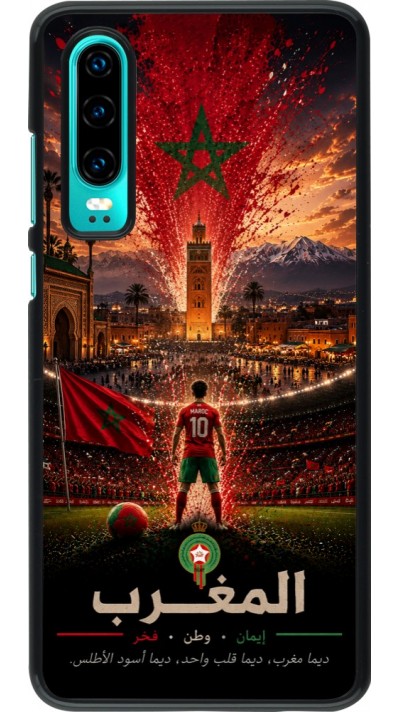 Coque Huawei P30 - Football Maroc splash 2026