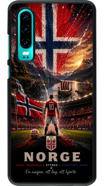 Coque Huawei P30 - Football Norvège splash 2026