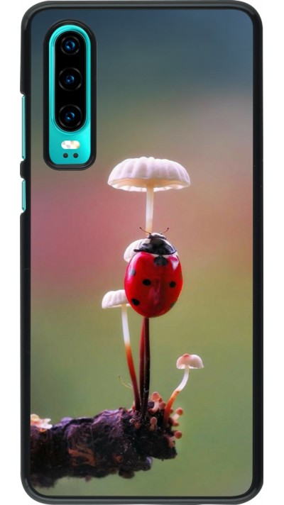 Coque Huawei P30 - Ladybird on a mushroom 2026