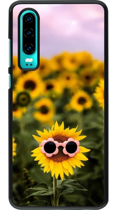 Coque Huawei P30 - Sunflower with glasses 2026