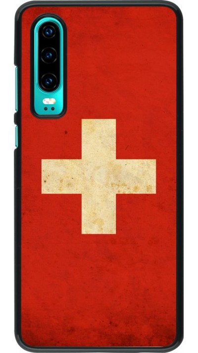 Coque Huawei P30 - Vintage Flag SWISS