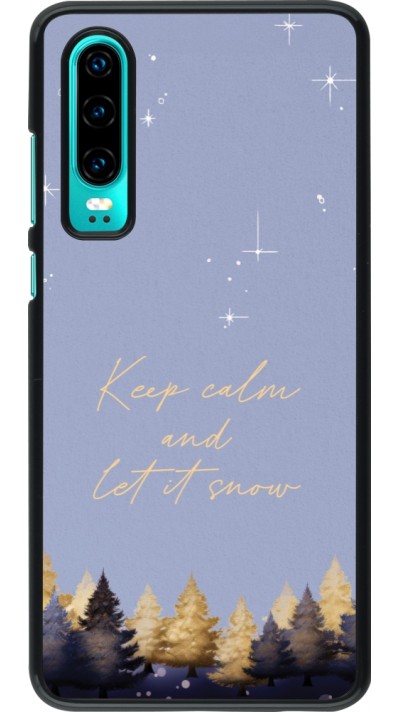 Coque Huawei P30 - Winter 25 Winter illustration of trees