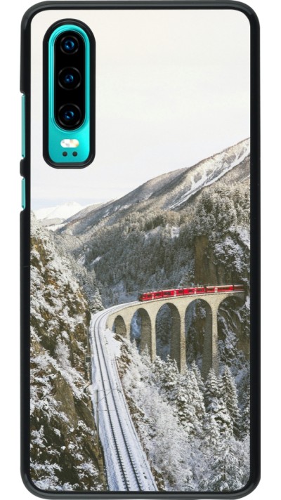 Coque Huawei P30 - Winter 25 Winter polar express