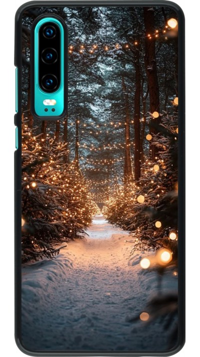 Coque Huawei P30 - Winter 25 Winter snowy road