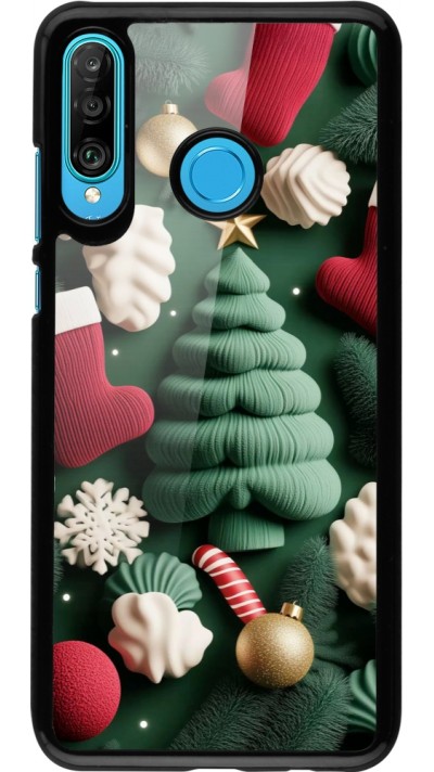 Coque Huawei P30 Lite - Christmas 25 Christmas textiles