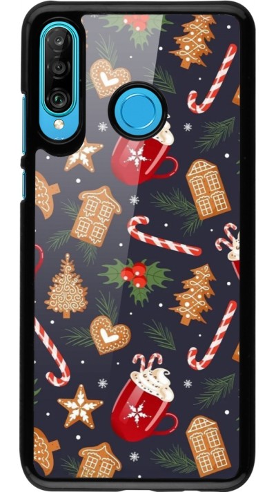 Coque Huawei P30 Lite - Christmas 25 Pattern Gingerbread House