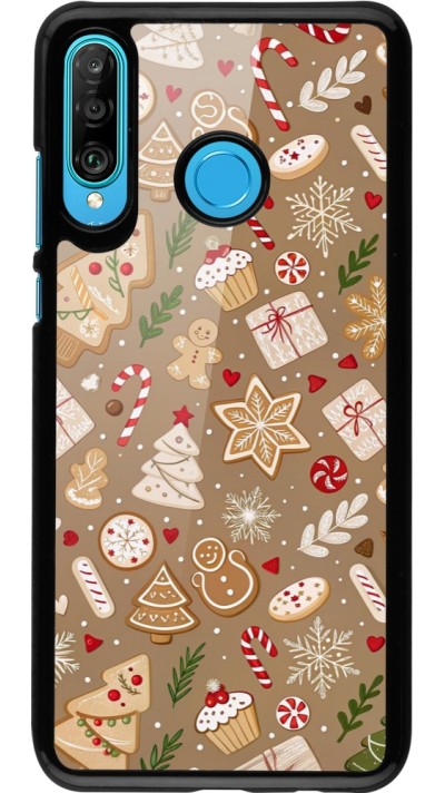 Coque Huawei P30 Lite - Christmas 25 Pattern Ginger Cookie