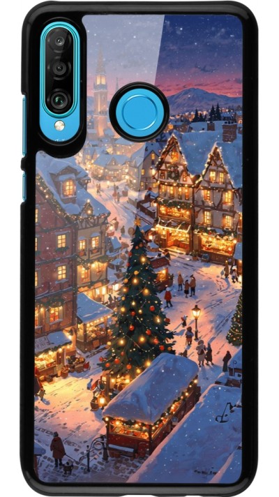 Coque Huawei P30 Lite - Christmas 25 Xmas Village