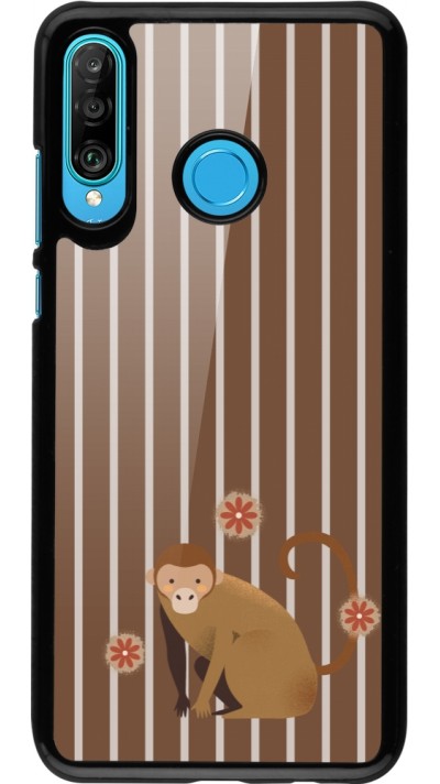 Coque Huawei P30 Lite - Monkey with stripes